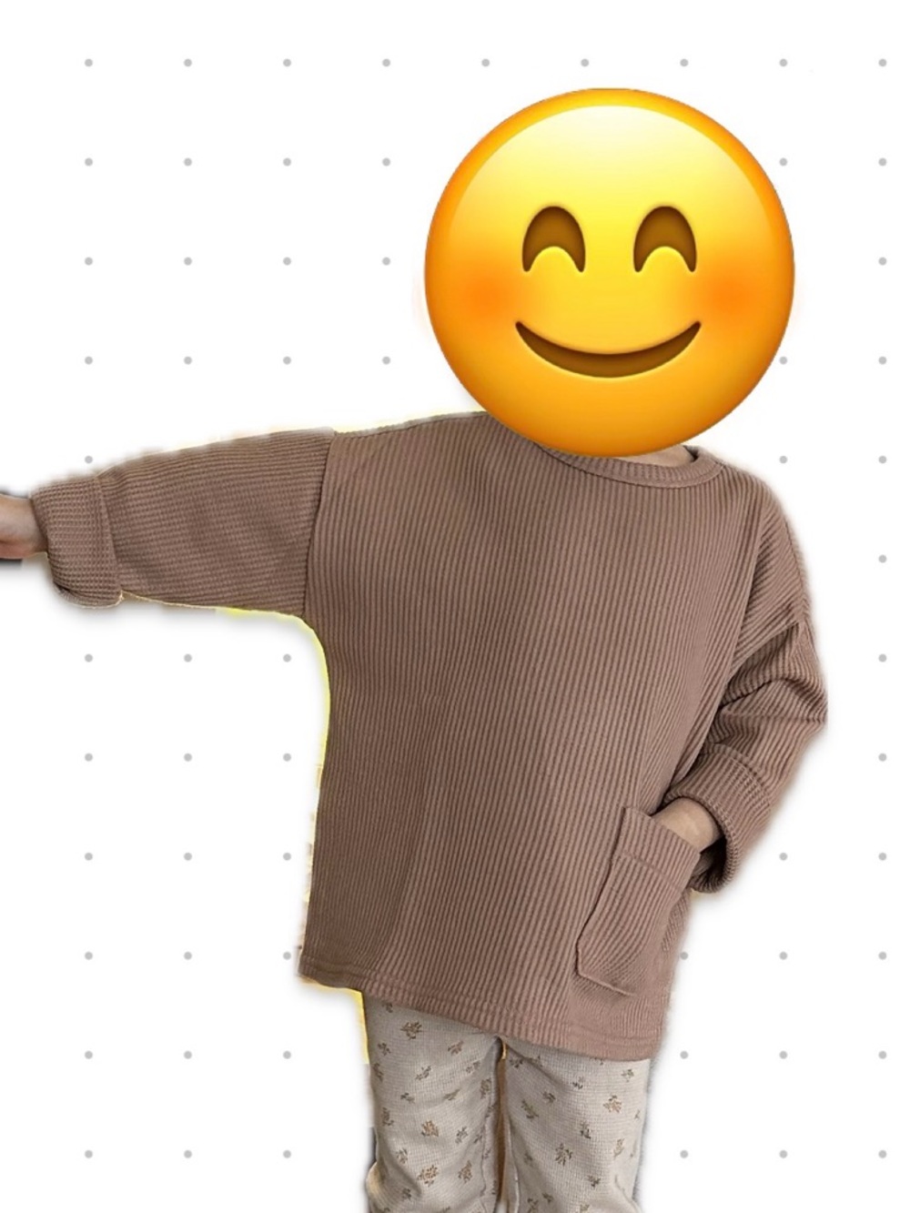 🐻Kids' Cozy Waffle Knit Sweater🤎 - Brown